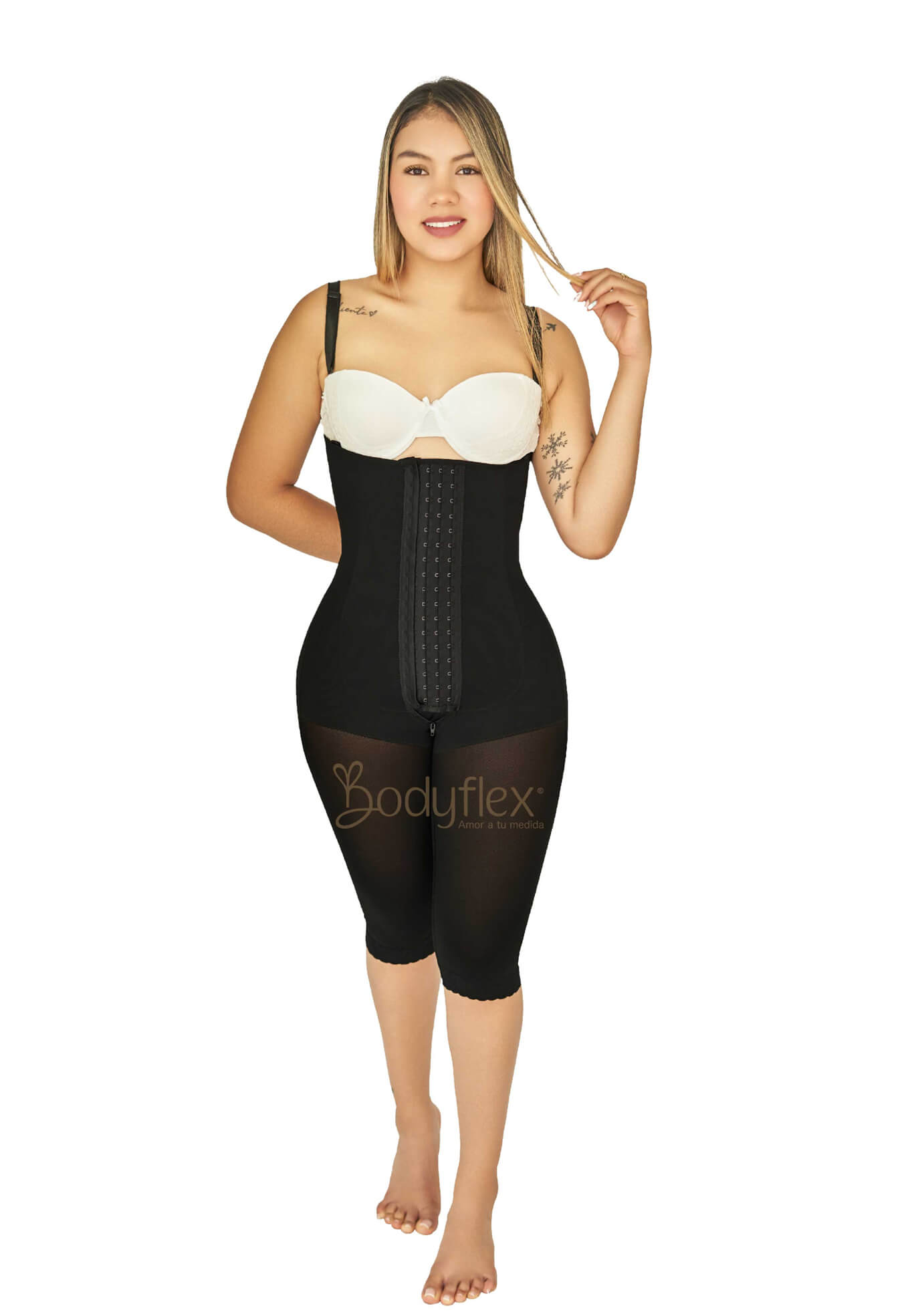 Faja Pierna Capri Con Abrochadura Por Cuatro